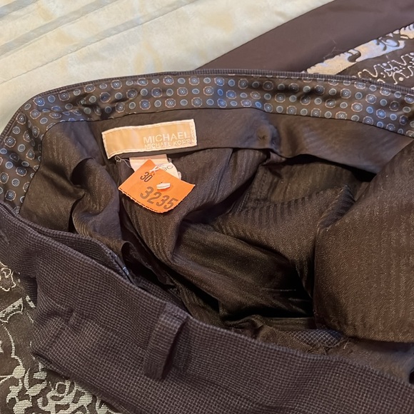 Michael Kors dress slacks, navy/blackk pattern, very nice, 42/30 - Picture 7 of 7